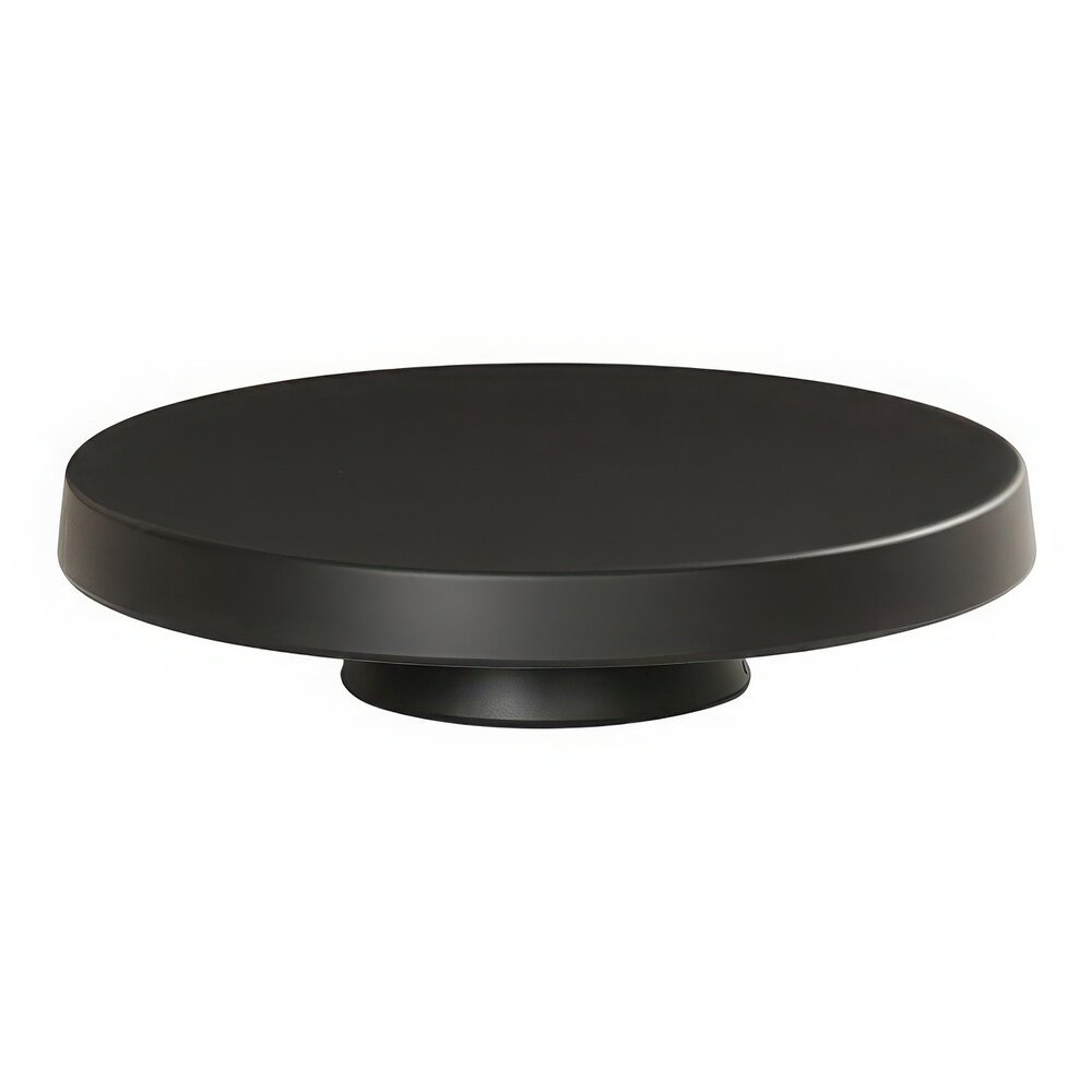 Cal-Mil 10 1/4" x 2 1/4" Round Black Melamine Cake Pedestal