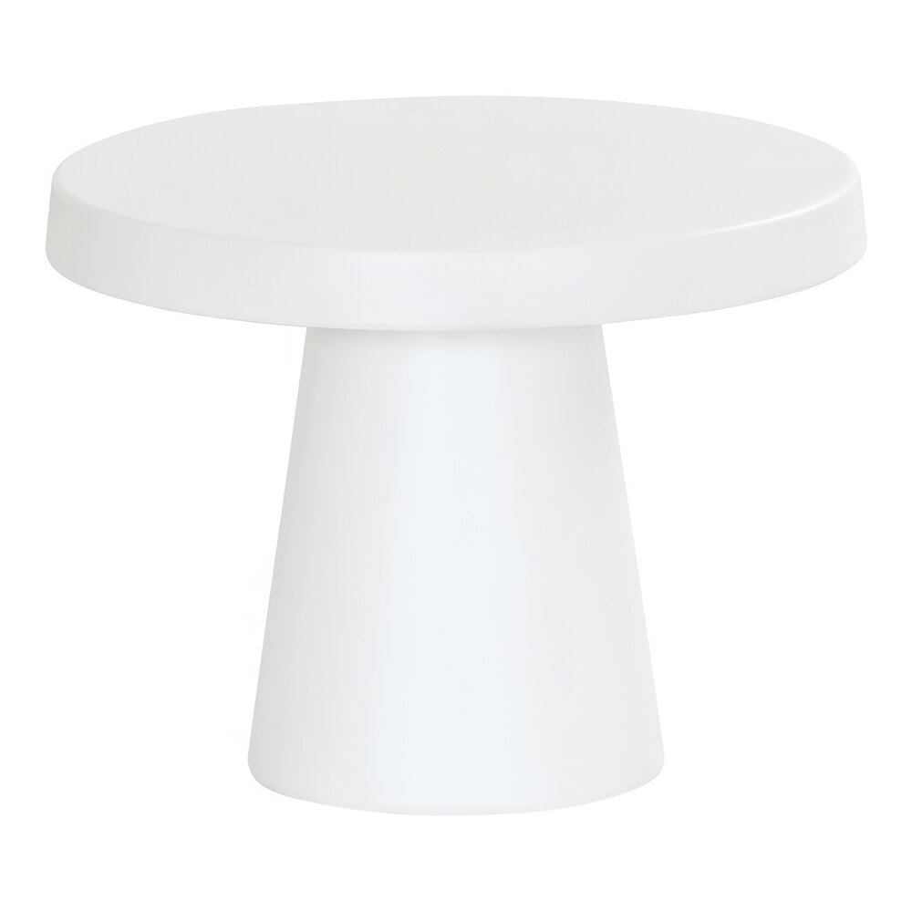 Cal-Mil 12 1/4" x 7 1/4" Round White Melamine Cake Pedestal