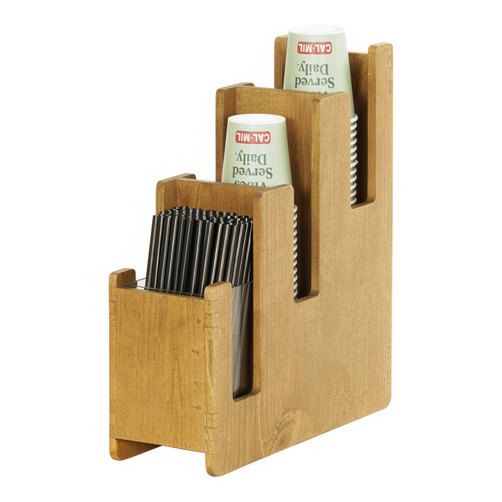 Cal-Mil Madera Wood 3-Tier Cup / Lid Organizer 23187-99