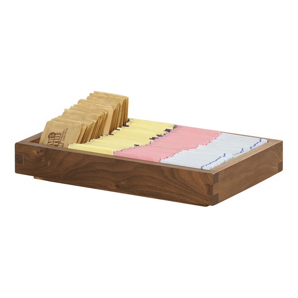 Cal-Mil Sydney 6 1/2" x 10" x 1 1/2" Walnut Display Box 23842-1-78