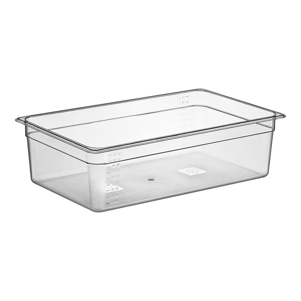 Choice Full Size 6" Deep Clear Polycarbonate Food Pan