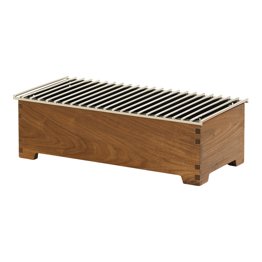 Cal-Mil Sydney 20" x 10" x 5 1/2" Walnut Chafer Alternative 23146-78