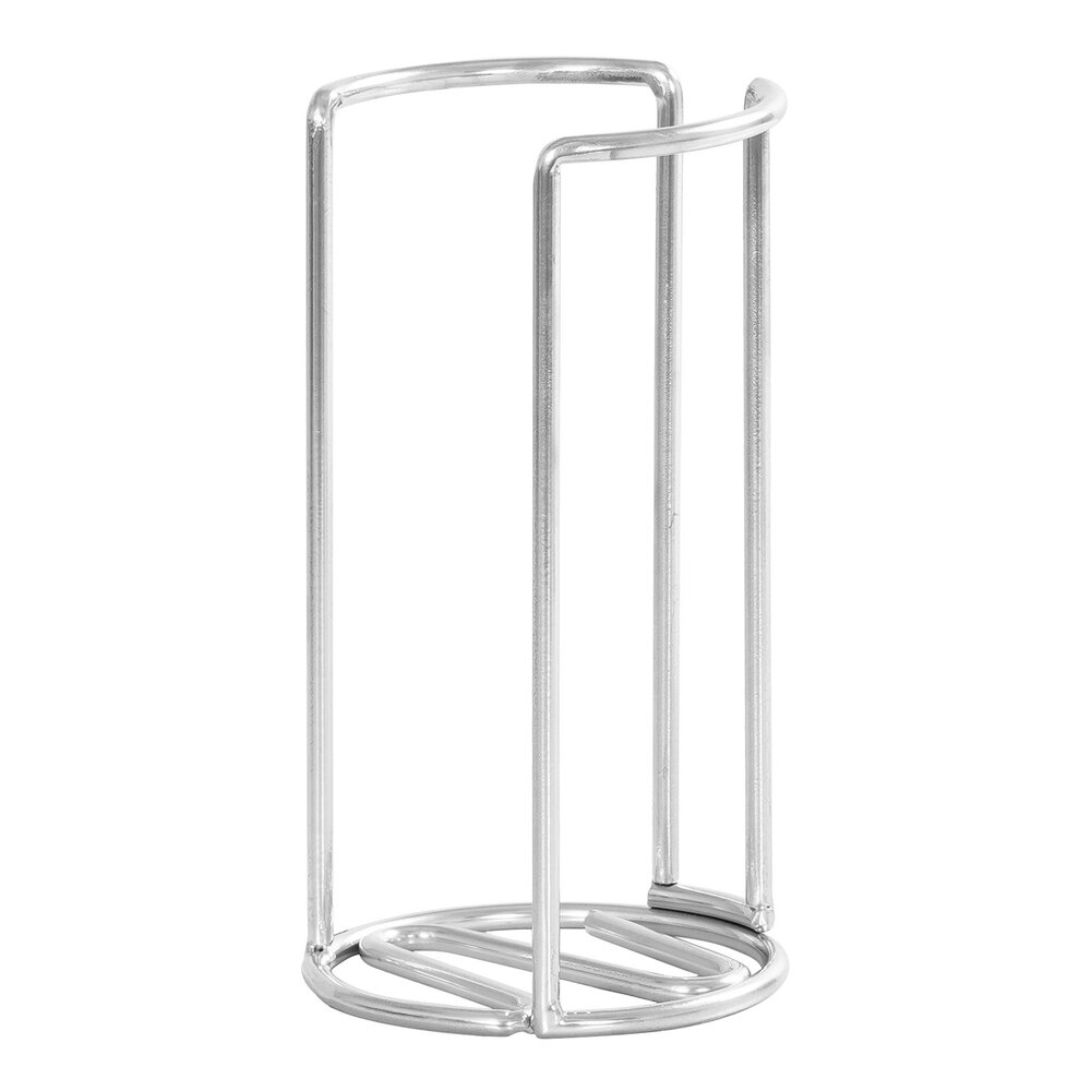 Cal-Mil Milo Chrome Round 1-Compartment Countertop Cup / Lid Organizer 23806-49