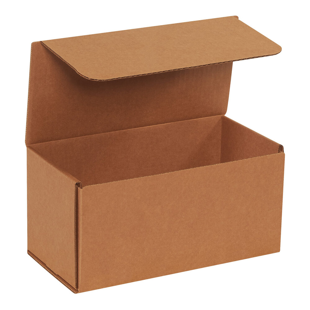 Lavex 10" x 5" x 5" Kraft Tuck Top Corrugated Mailer - 50/Case