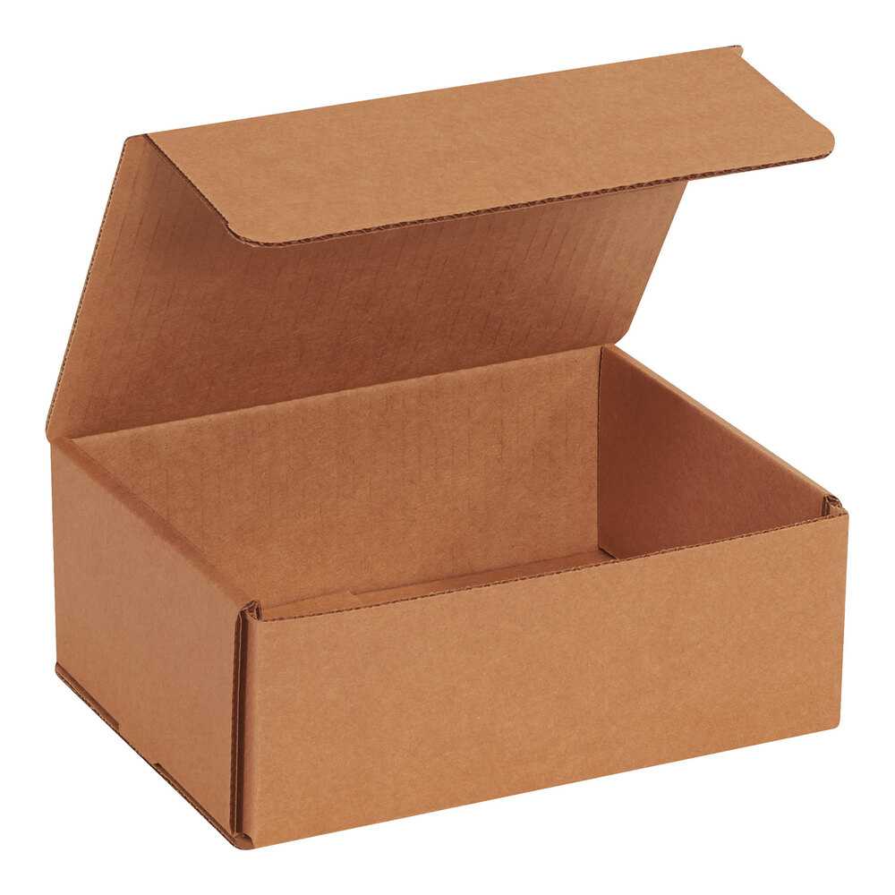 Lavex 8" x 6" x 3" Kraft Tuck Top Corrugated Mailer - 50/Case