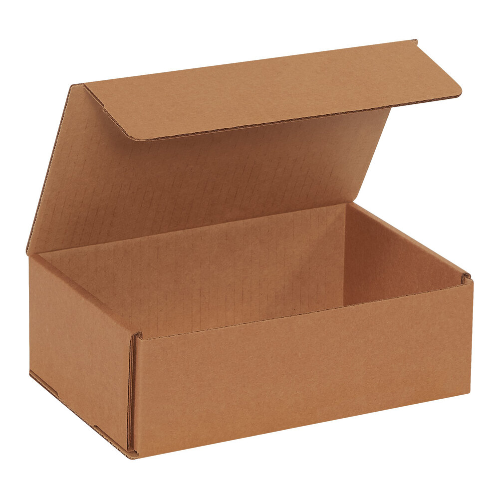 Lavex 9" x 6" x 3" Kraft Tuck Top Corrugated Mailer - 50/Case