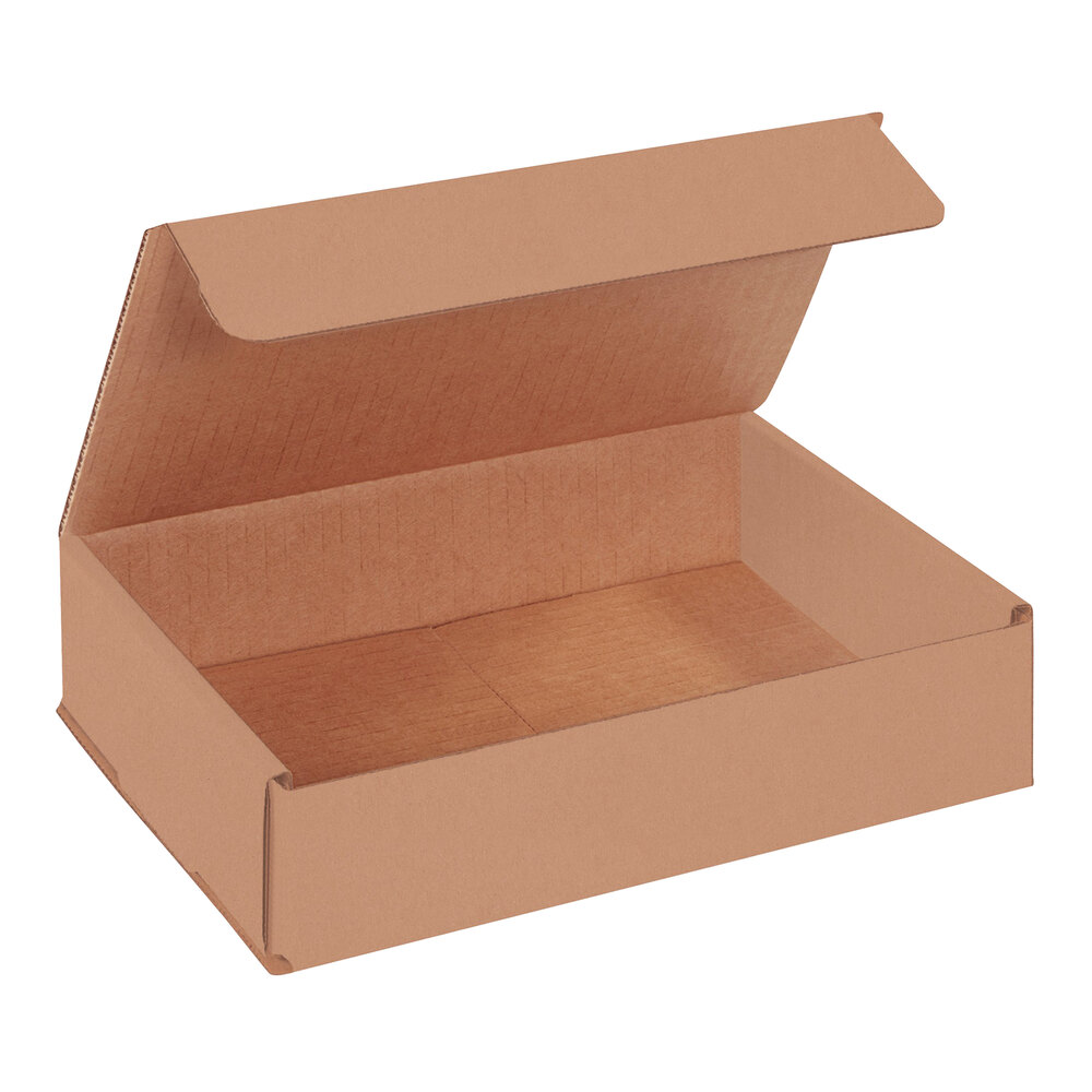 Lavex 9" x 6" x 2" Kraft Tuck Top Corrugated Mailer - 50/Case