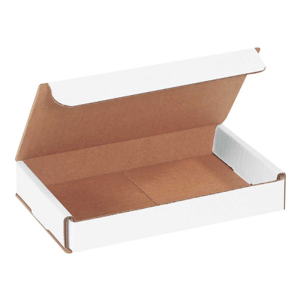 Lavex 7" x 5" x 1" White Tuck Top Corrugated Mailer - 50/Case