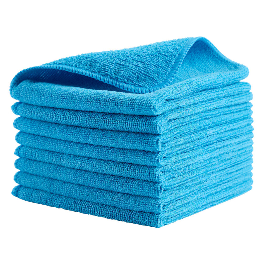 Rubbermaid® HYGEN™ r-40 16" x 16" Blue Recycled Microfiber Cloth 1820583 - 24/Case