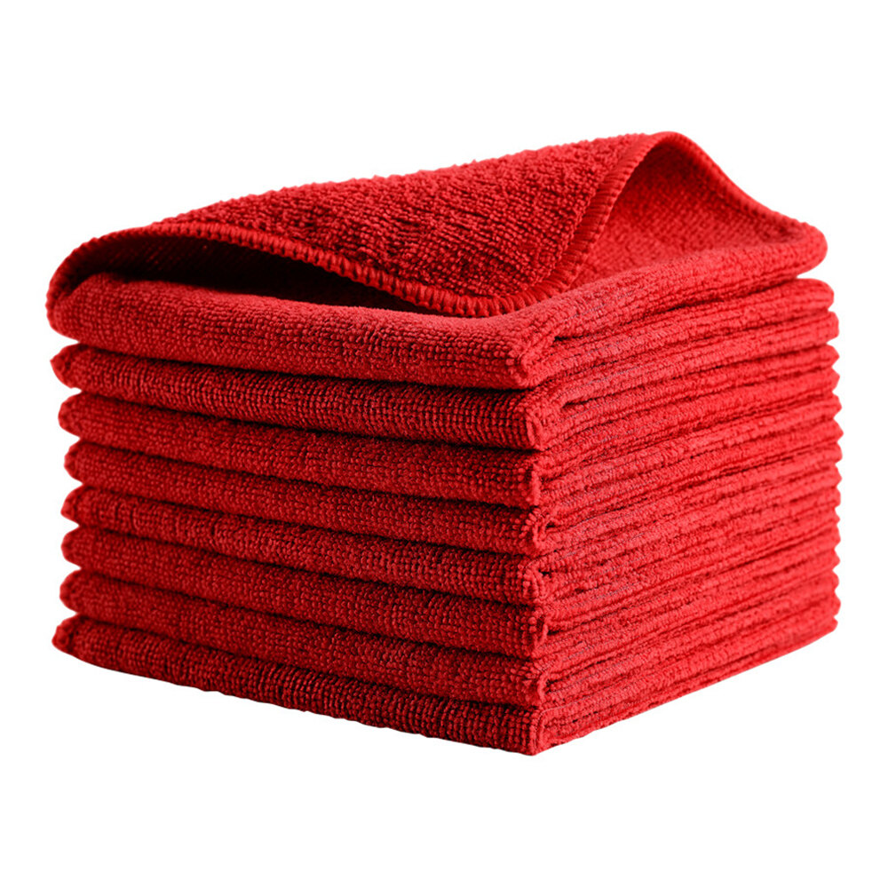 Rubbermaid® HYGEN™ r-40 12" x 12" Red Recycled Microfiber Cloth 1820577 - 24/Case
