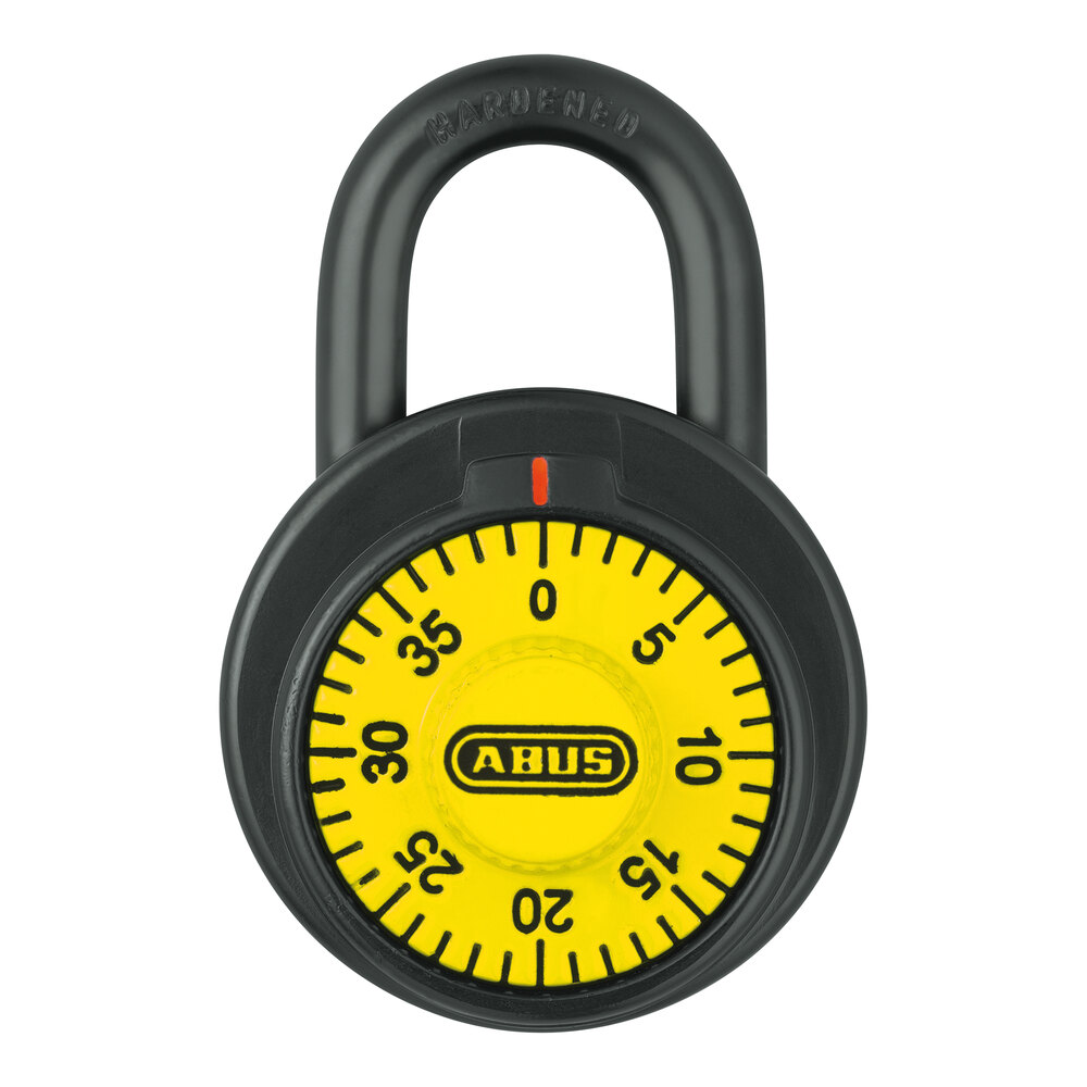 ABUS 78/50KC Combination Padlock with Yellow Dial and Key Control Lock 78944