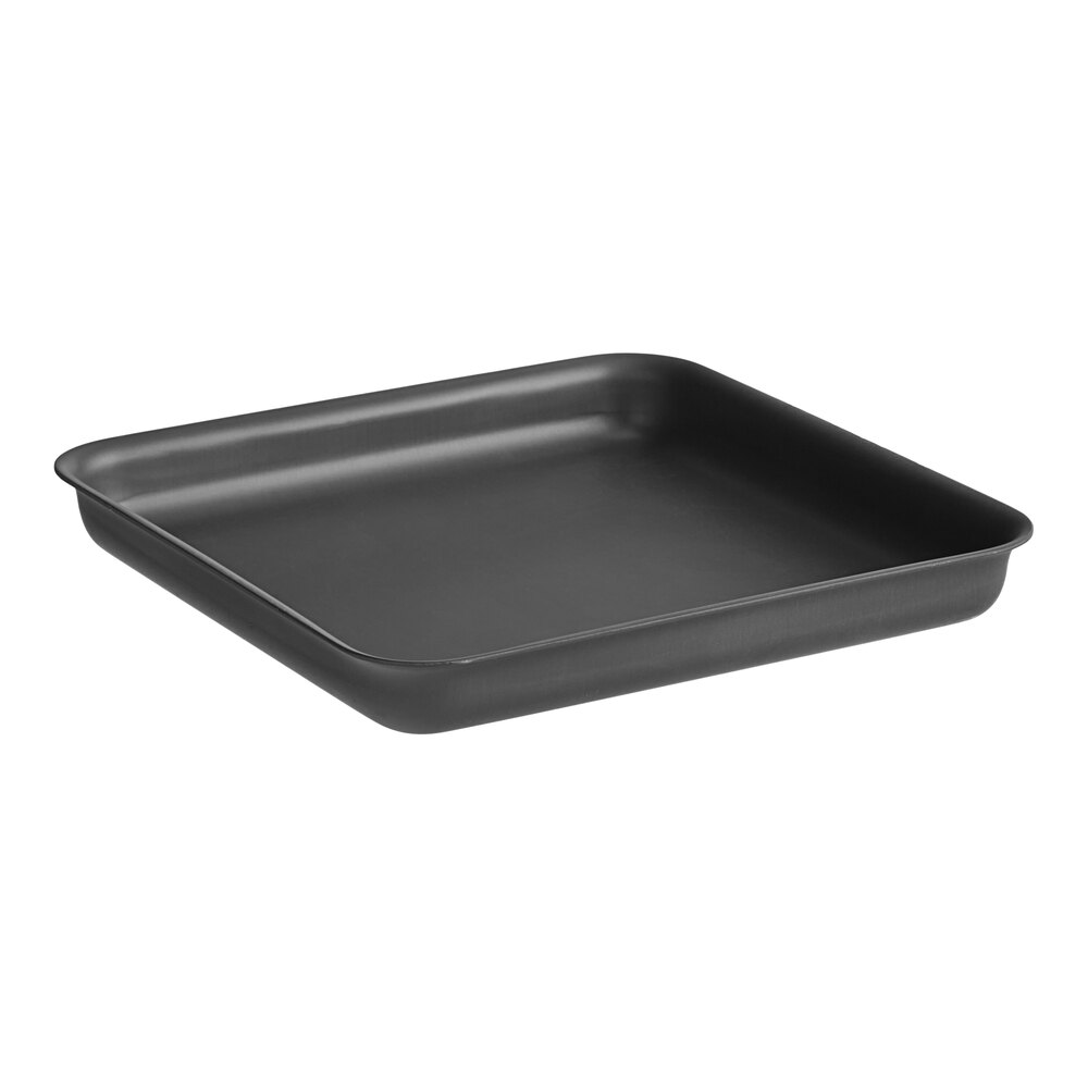 American Metalcraft HCSQ810 8" x 8" x 1" Hard Coat Aluminum Square Pizza Pan