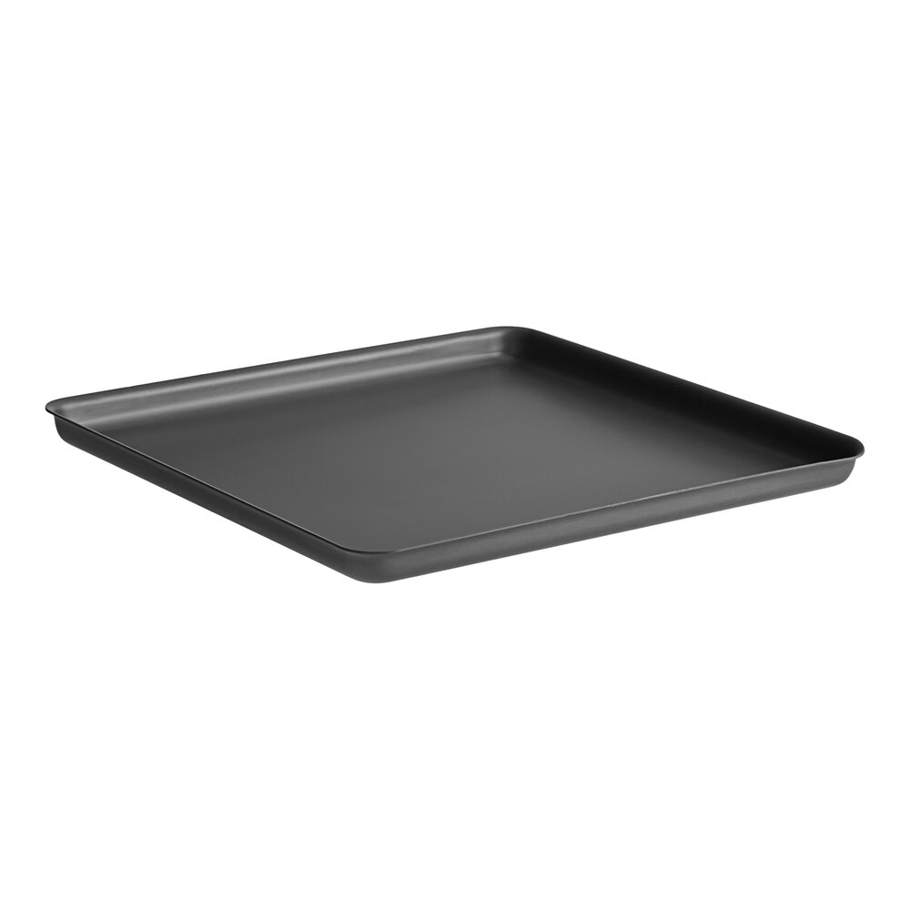 American Metalcraft HCSQ1610 16" x 16" x 1" Hard Coat Aluminum Square Pizza Pan