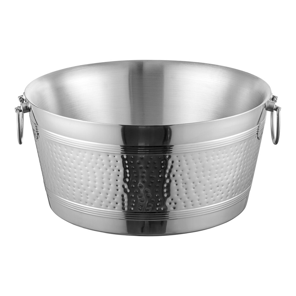 American Metalcraft DWBT185 Double Wall Party Tub - 18 1/2" x 9"