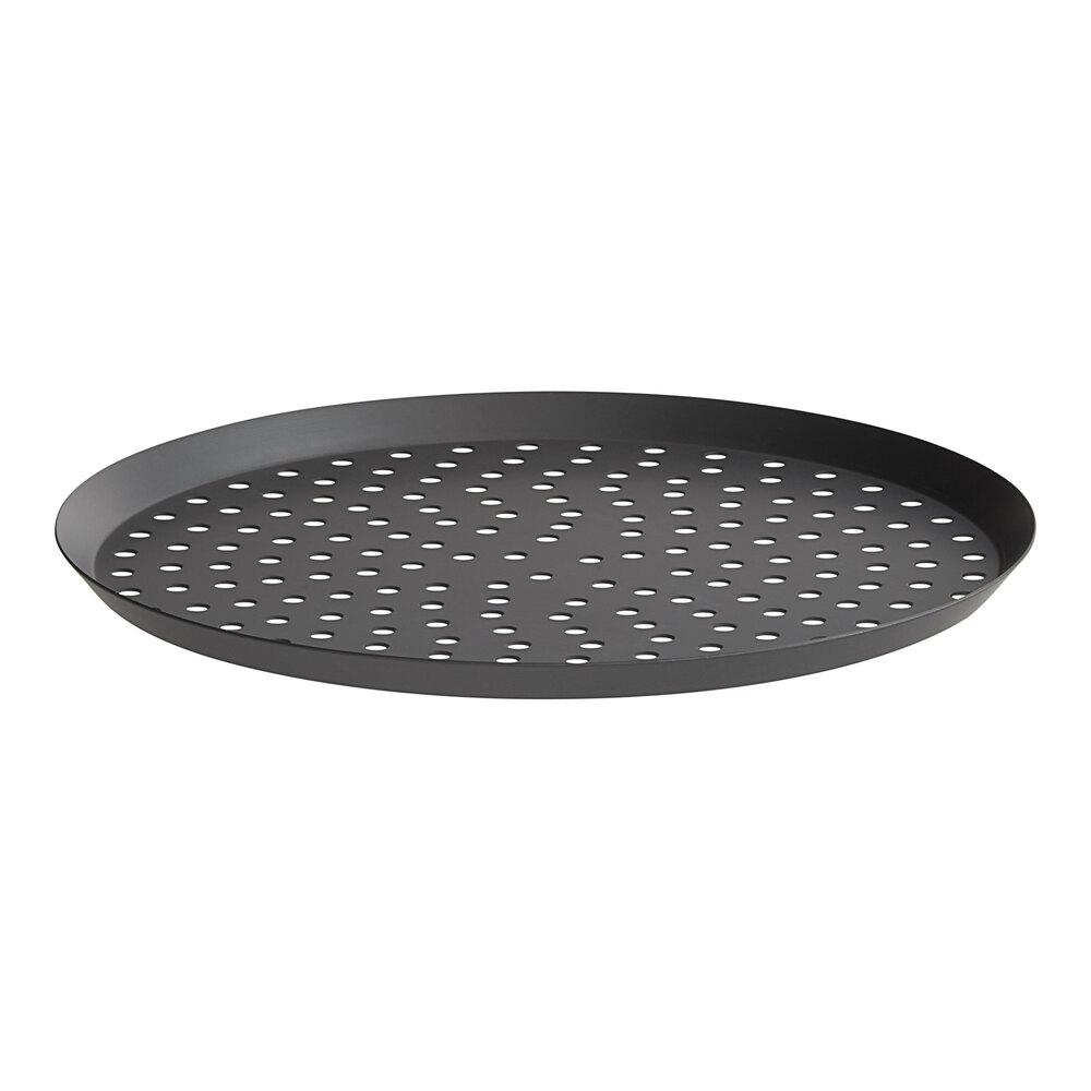 American Metalcraft CAR15PHC 15" Hard Coat Anodized Aluminum Perforated Cutter Pizza Pan