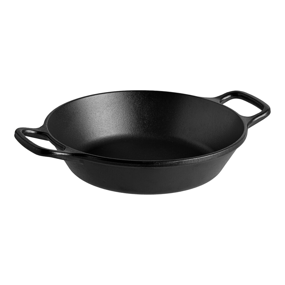Lodge L5RPL3 8" Pre-Seasoned Cast Iron Skillet with Dual Handles