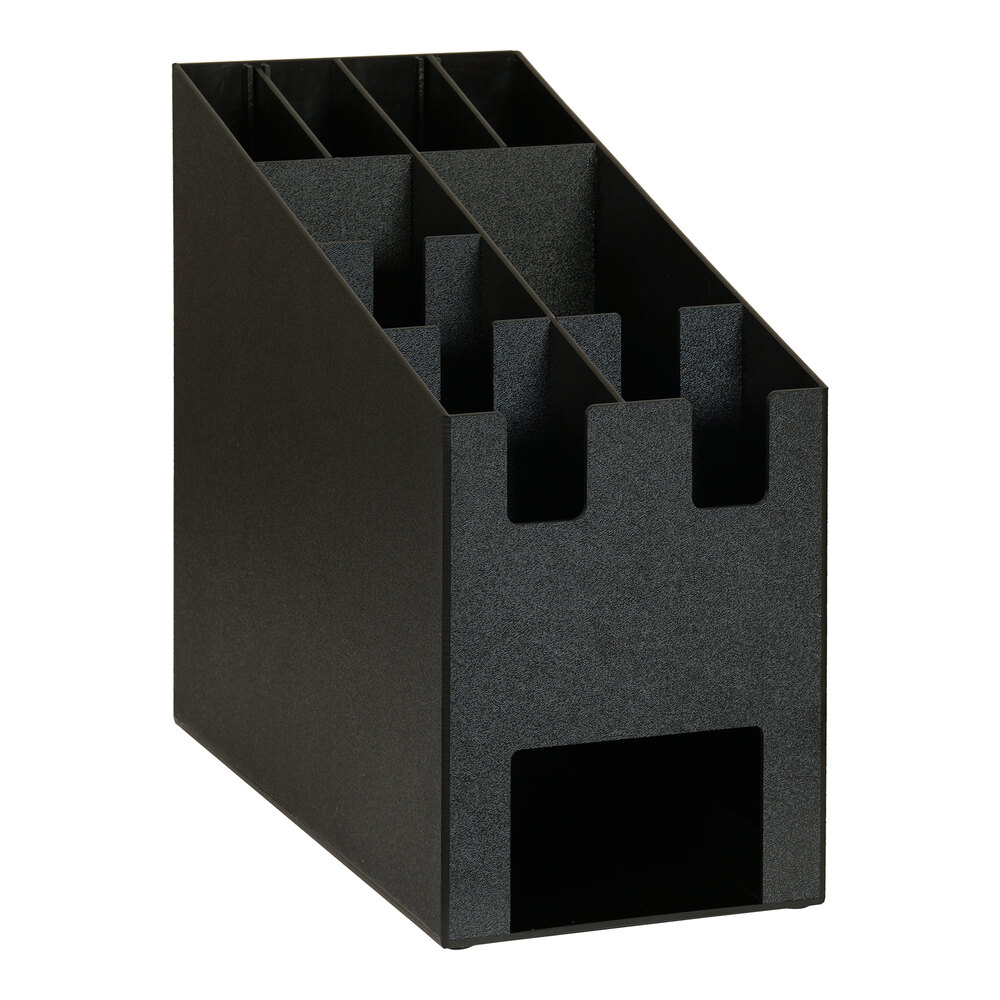 Cal-Mil 2045 Classic Black Countertop Cup and Lid Organizer