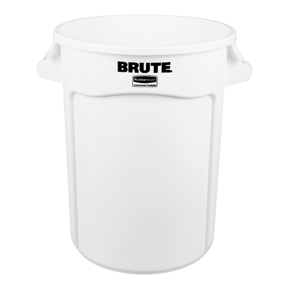 Rubbermaid® FG263200WHT BRUTE 32 Gallon White Round Trash Can