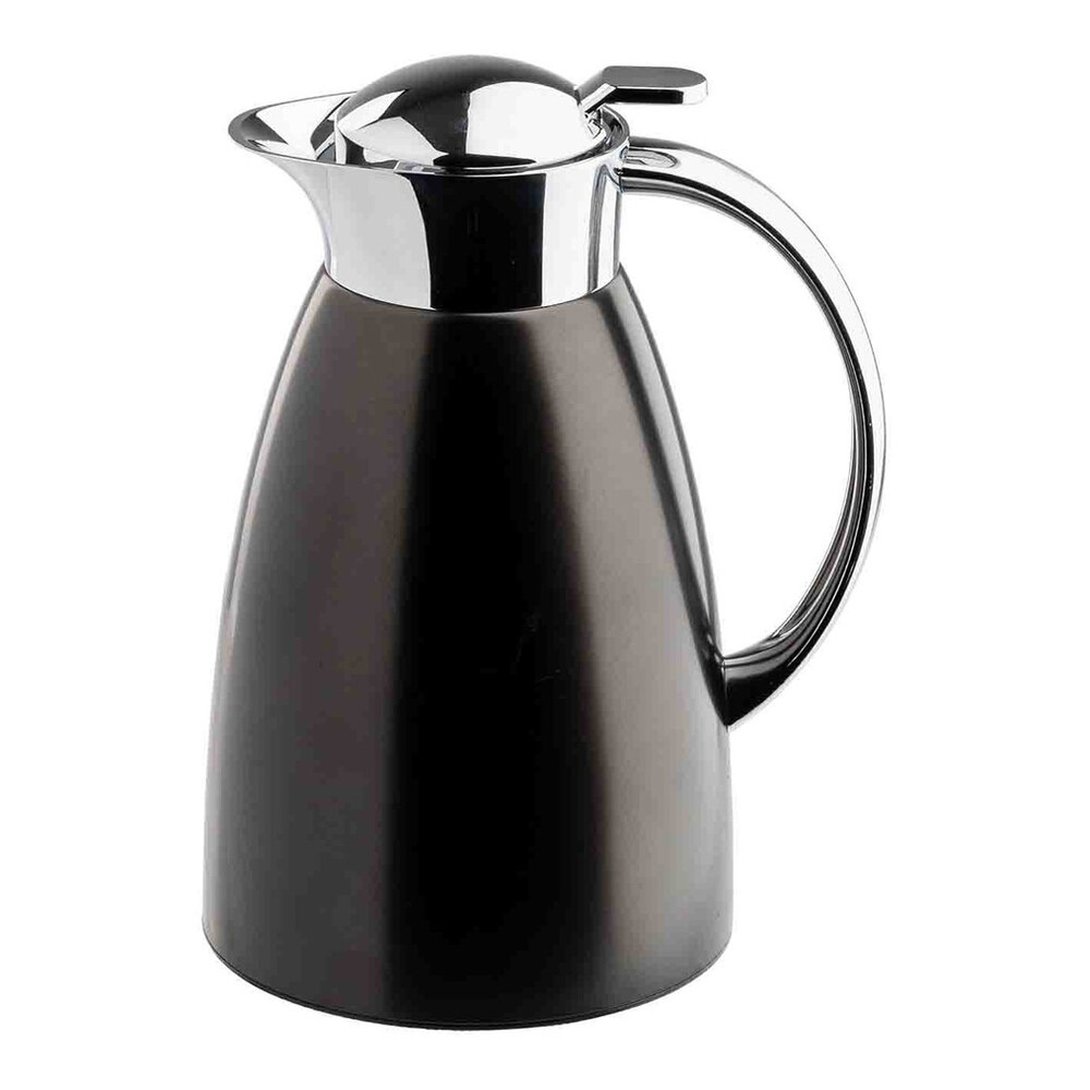 Tablecraft 50 oz. Black Stainless Steel Coffee Carafe 12681 - 6/Case