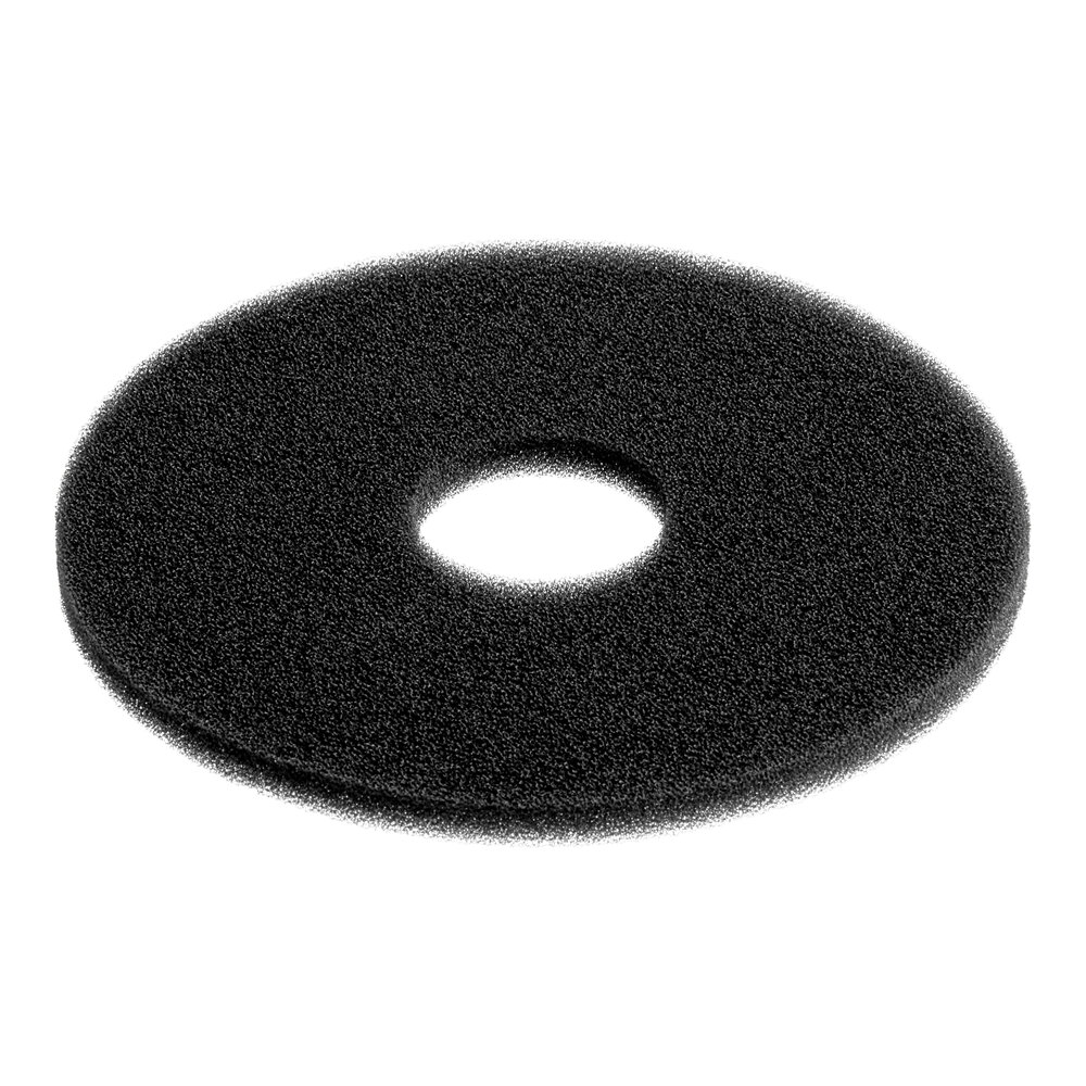 Carlisle GR09RS03 5 1/2" Round Black Sponge for Glass Rimmers