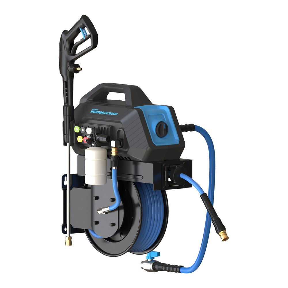 BluBird BluShield 10015525 Humpback 3000 Electric Pressure Washer System with 1/4" x 50' Hose - 3,000 PSI, 1.6 GPM