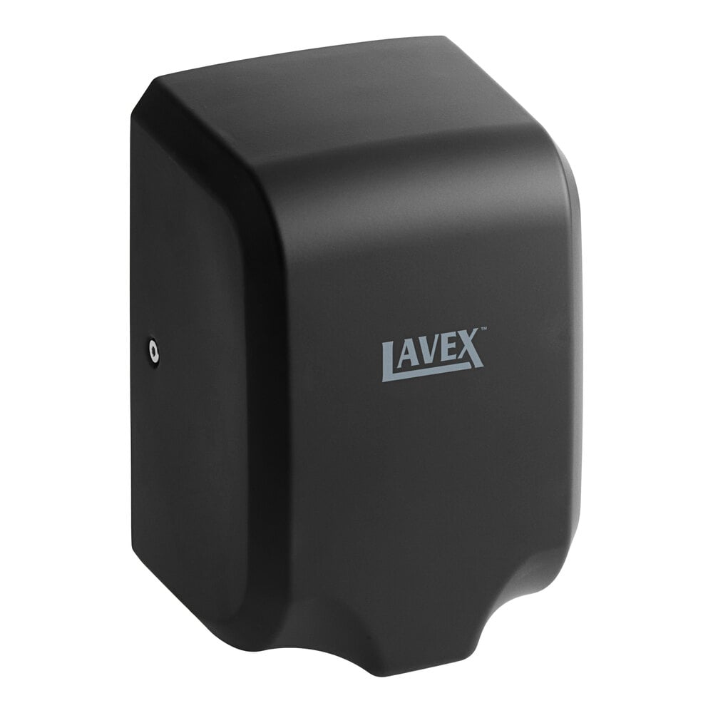 Lavex Black Stainless Steel Automatic Hand Dryer - 110/120V, 1,350W