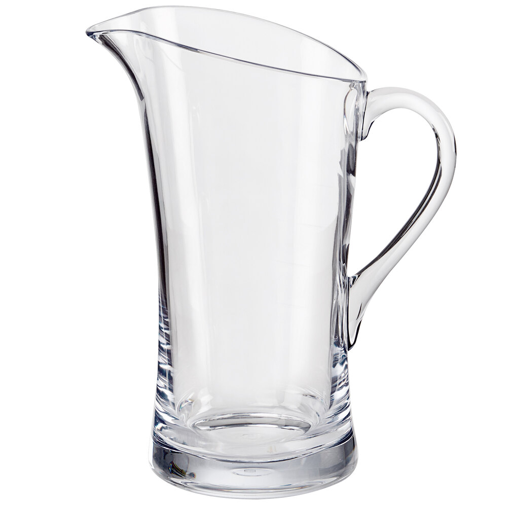 Cal-Mil 68 oz. Clear Polycarbonate Pitcher 22054 - 3/Case