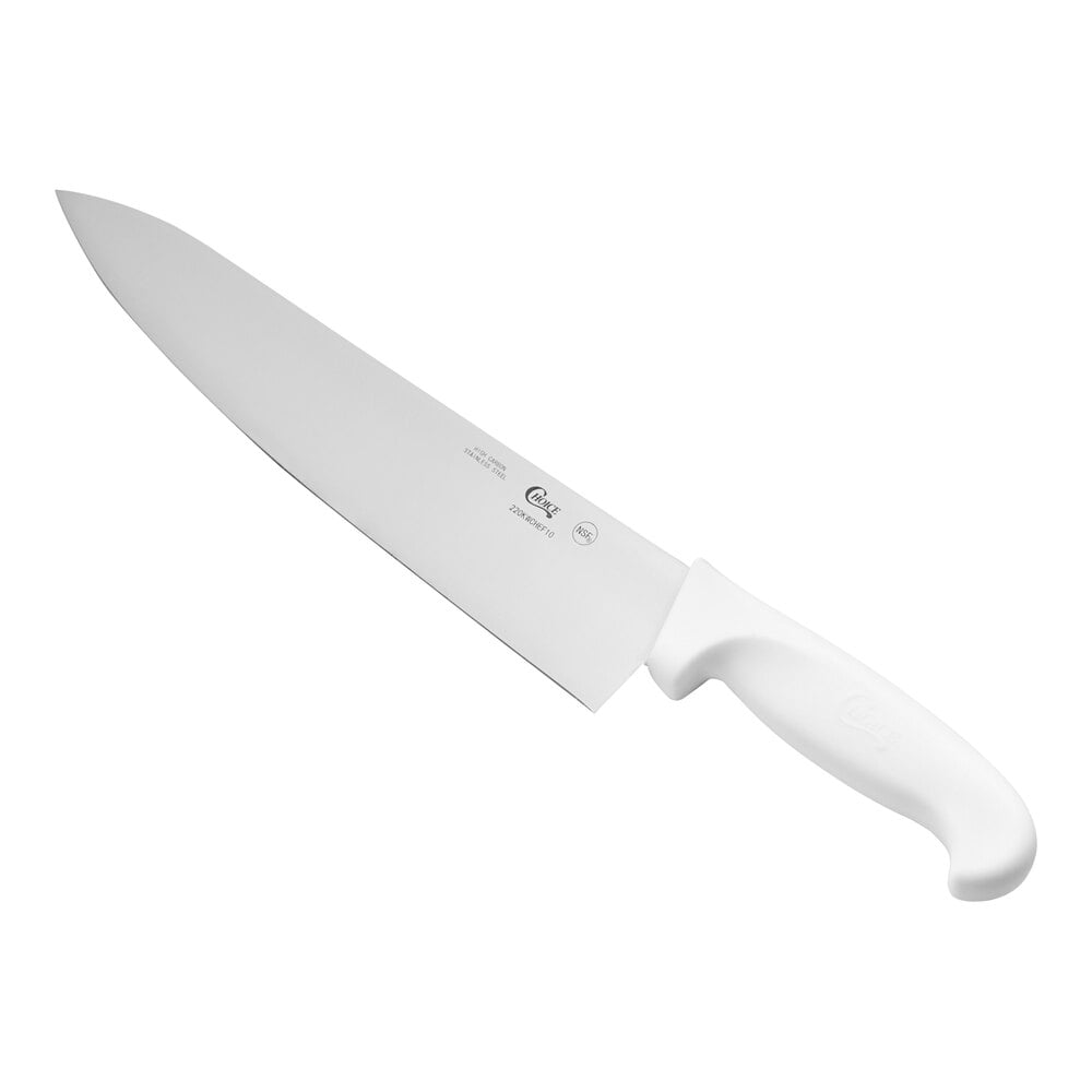 Choice 10" Chef Knife with White Handle
