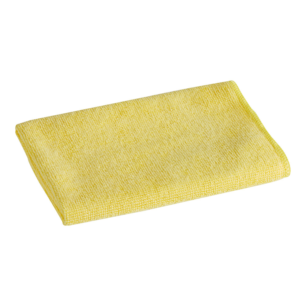 Rubbermaid® HYGEN™ r-40 16" x 16" Yellow Recycled Microfiber Cloth 1820584 - 24/Case