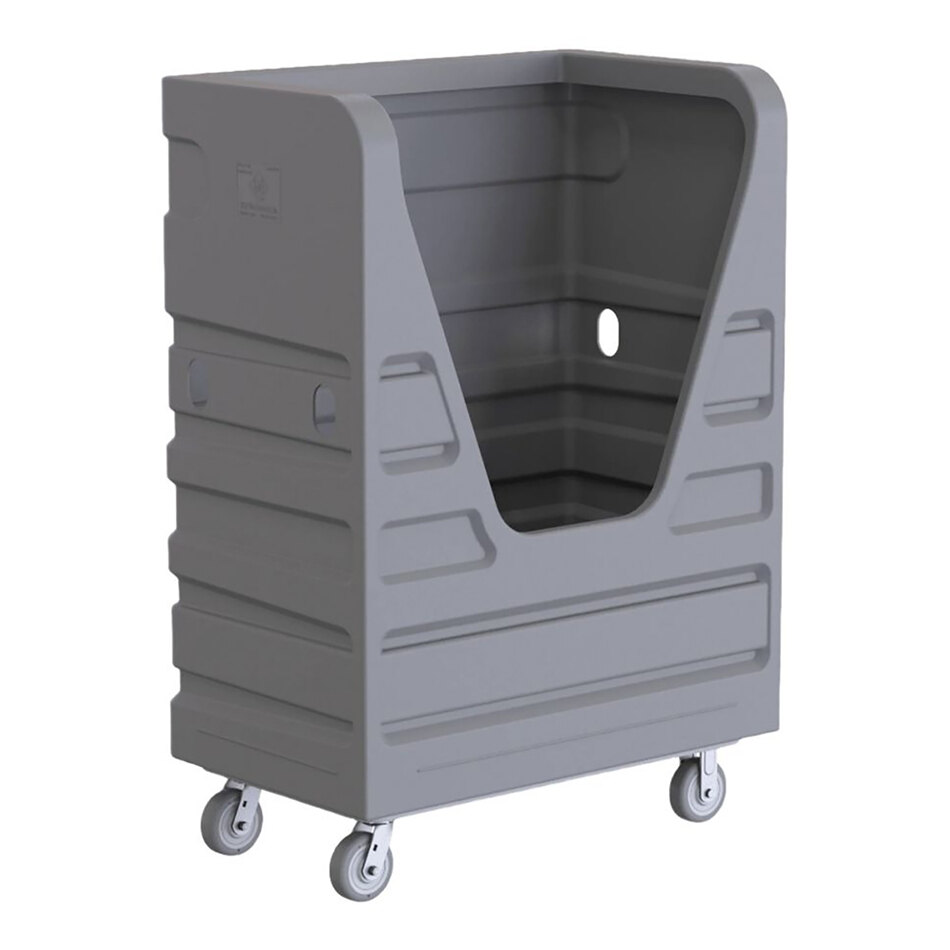 R&B Wire Products, Inc. 48 Cu. Ft. Gray Heavy-Duty Polypropylene Bulk Transport Truck 849G