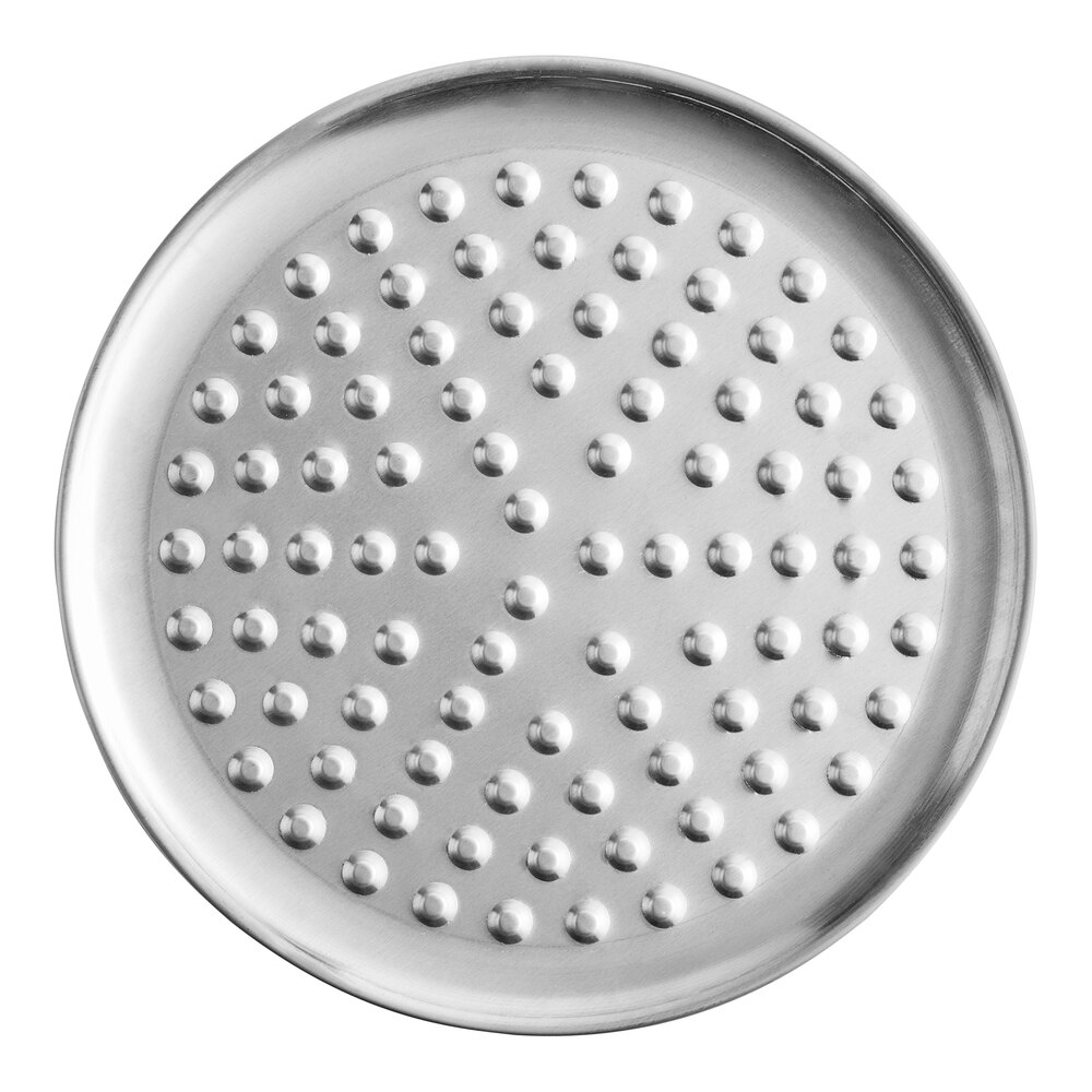 American Metalcraft NHACTP12 12" Heavy Weight Aluminum Coupe Pizza Pan with Nibs