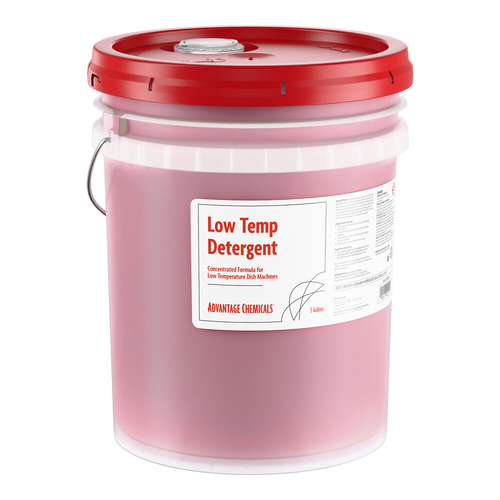 Advantage Chemicals 5 gallon / 640 oz. Low Temperature Concentrated Dish Washing Machine Detergent
