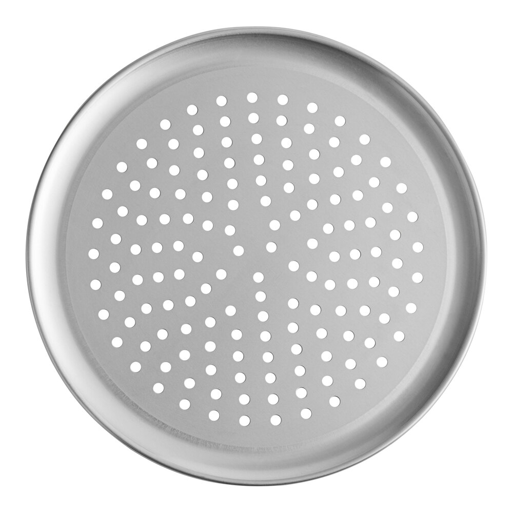 American Metalcraft PCTP16 16" Perforated Standard Weight Aluminum Coupe Pizza Pan