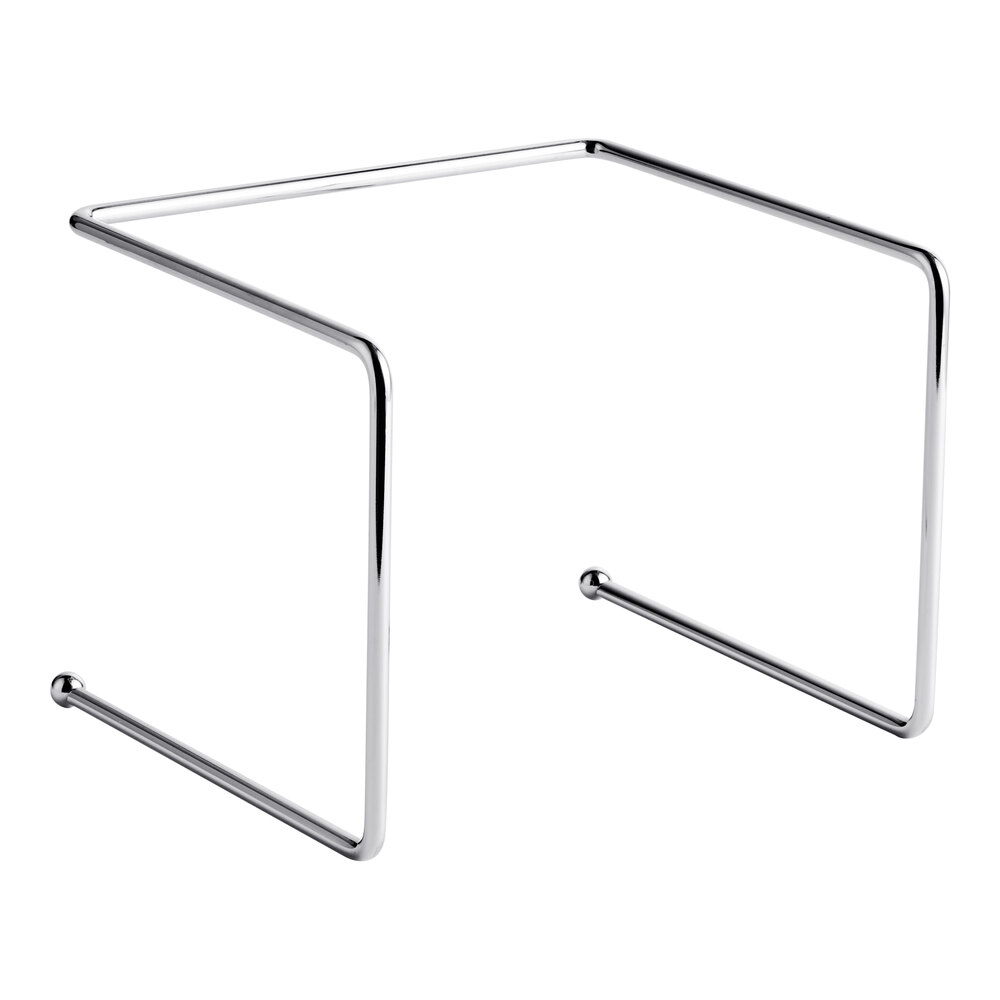 Choice 9" x 8" x 7" Chrome Metal Pizza Stand