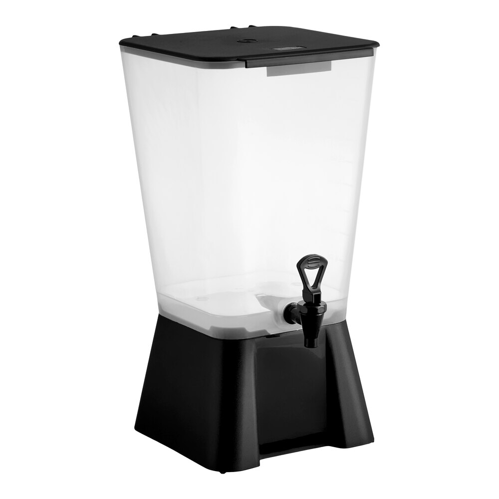 Choice 5 Gallon Black Beverage / Juice Dispenser