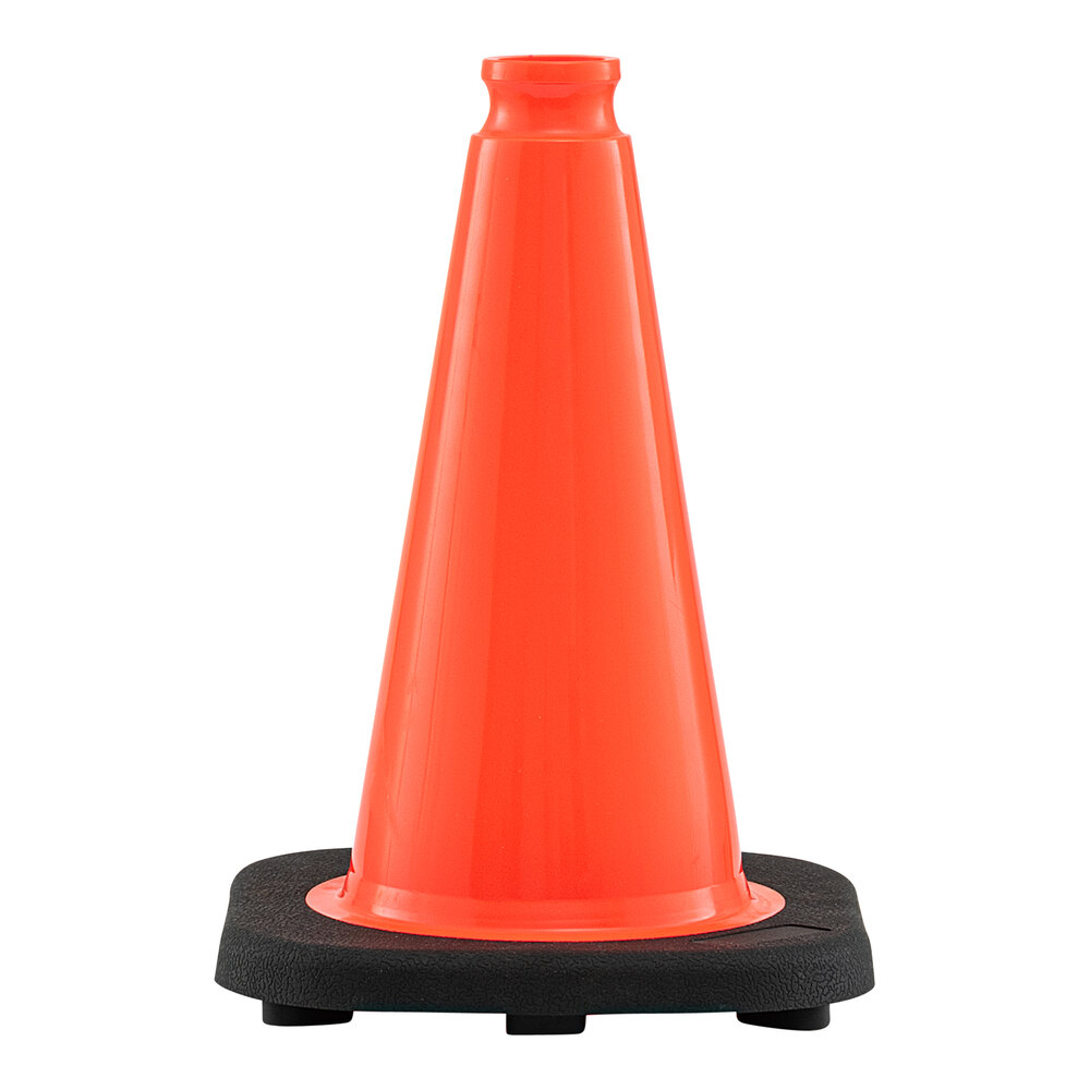 Xpose Safety 12" Orange Heavy-Duty PVC Traffic Cone with 2 lb. Base OTC12-1-X