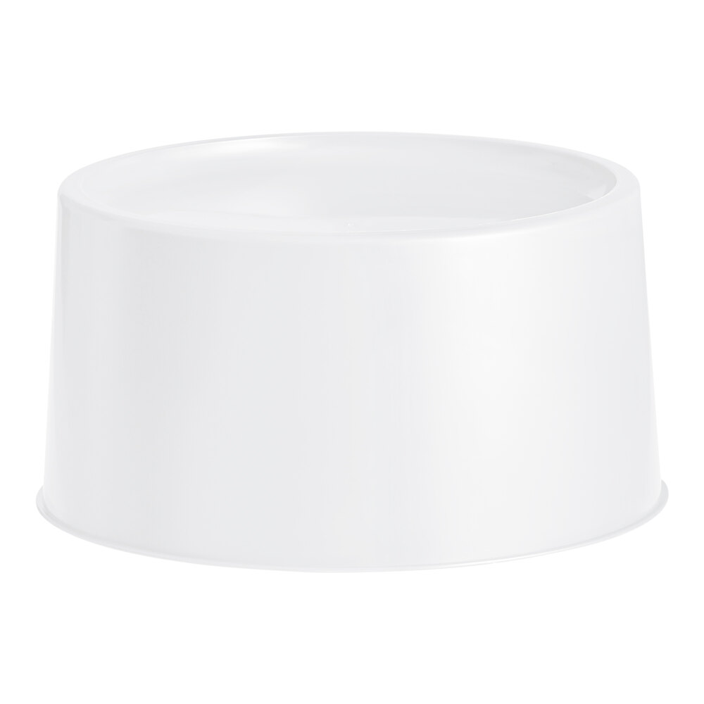 Choice White 3 and 6 Gallon Round Beverage Dispenser Base
