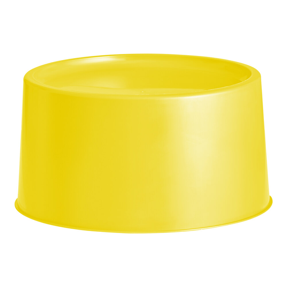 Choice Yellow 3 and 6 Gallon Round Beverage Dispenser Base