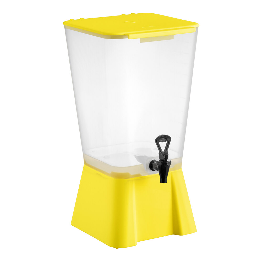Choice 5 Gallon Yellow Beverage / Juice Dispenser