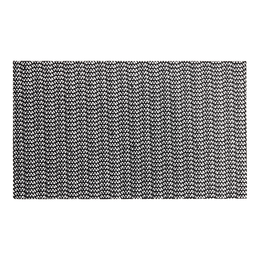 Choice 10 1/4" x 6 1/4" Black Non-Slip Plastic Cutting Board Liner - 6/Pack