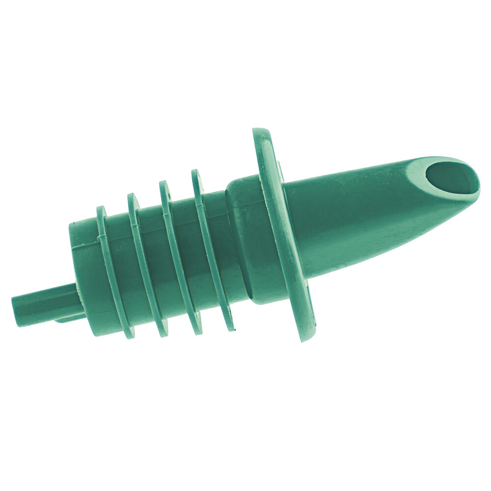 Tablecraft Plastic Free Flow Green Liquor Pourer 35G - 144/Case
