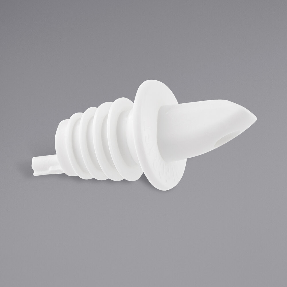 Tablecraft Plastic Free Flow White Liquor Pourer 35W - 144/Case