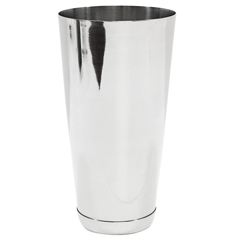 Tablecraft 28 oz. Stainless Steel Cocktail Shaker Tin 77 - 12/Case