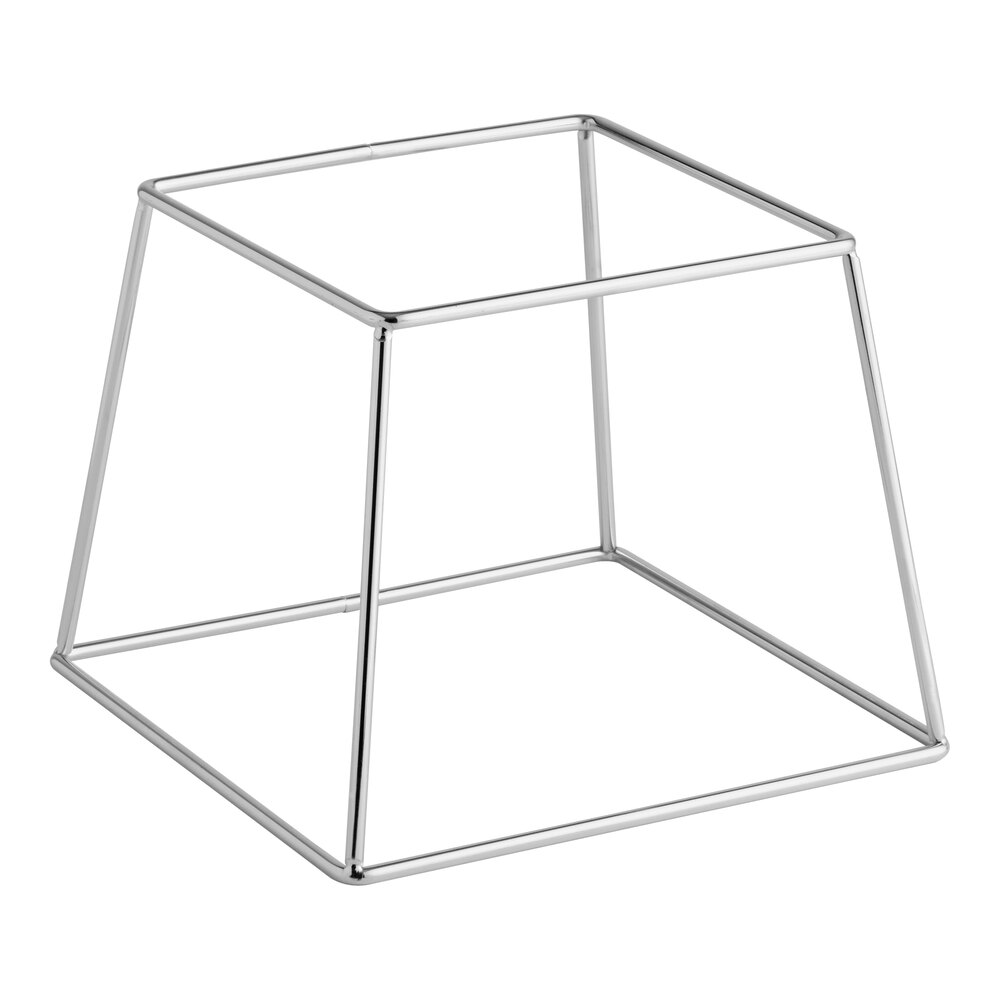 Acopa 7" Square Stainless Steel Metal Display Stand