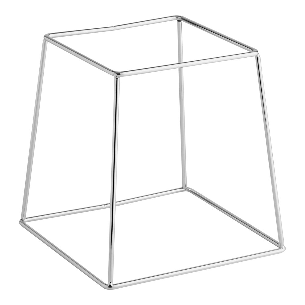 Acopa 9" Square Stainless Steel Metal Display Stand