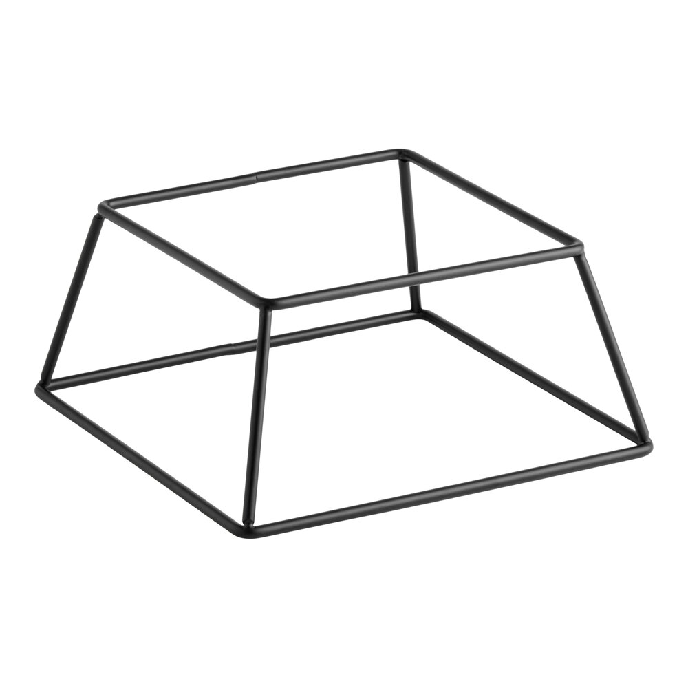 Acopa 4" Square Black Metal Display Stand