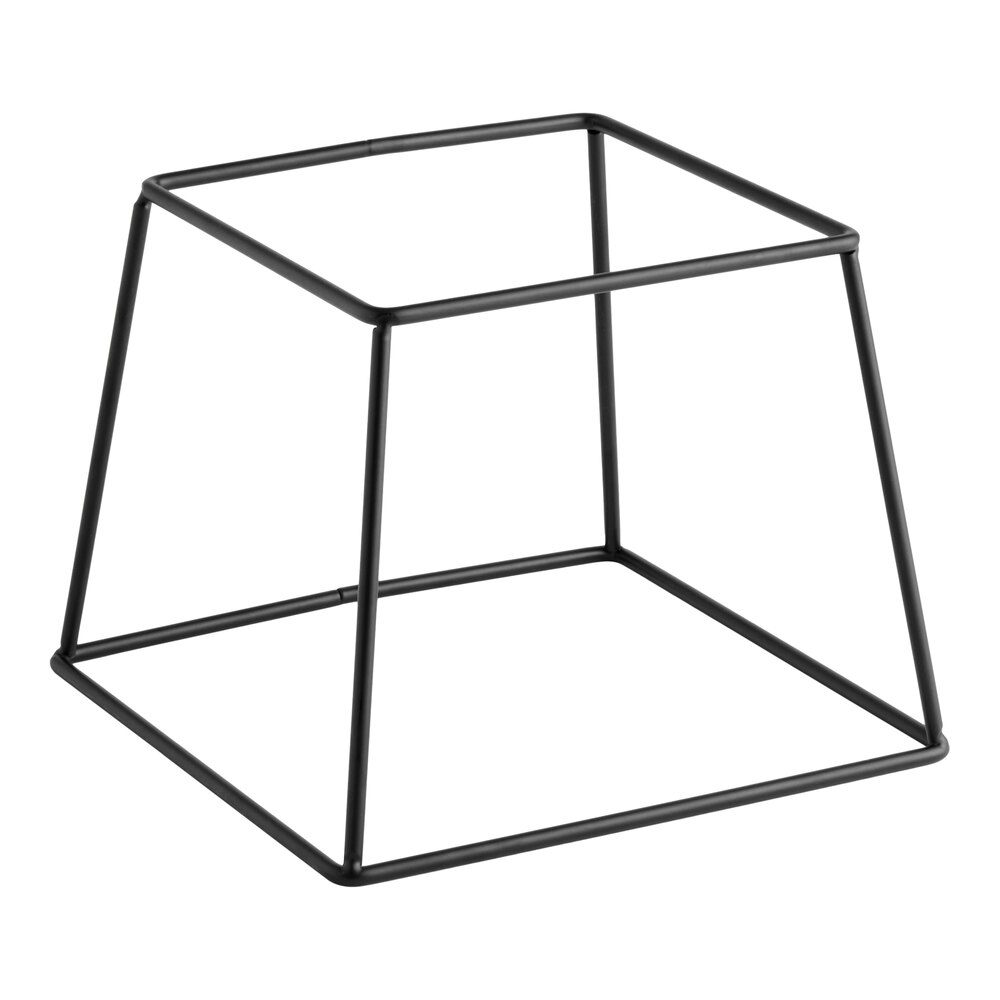 Acopa 7" Square Black Metal Display Stand