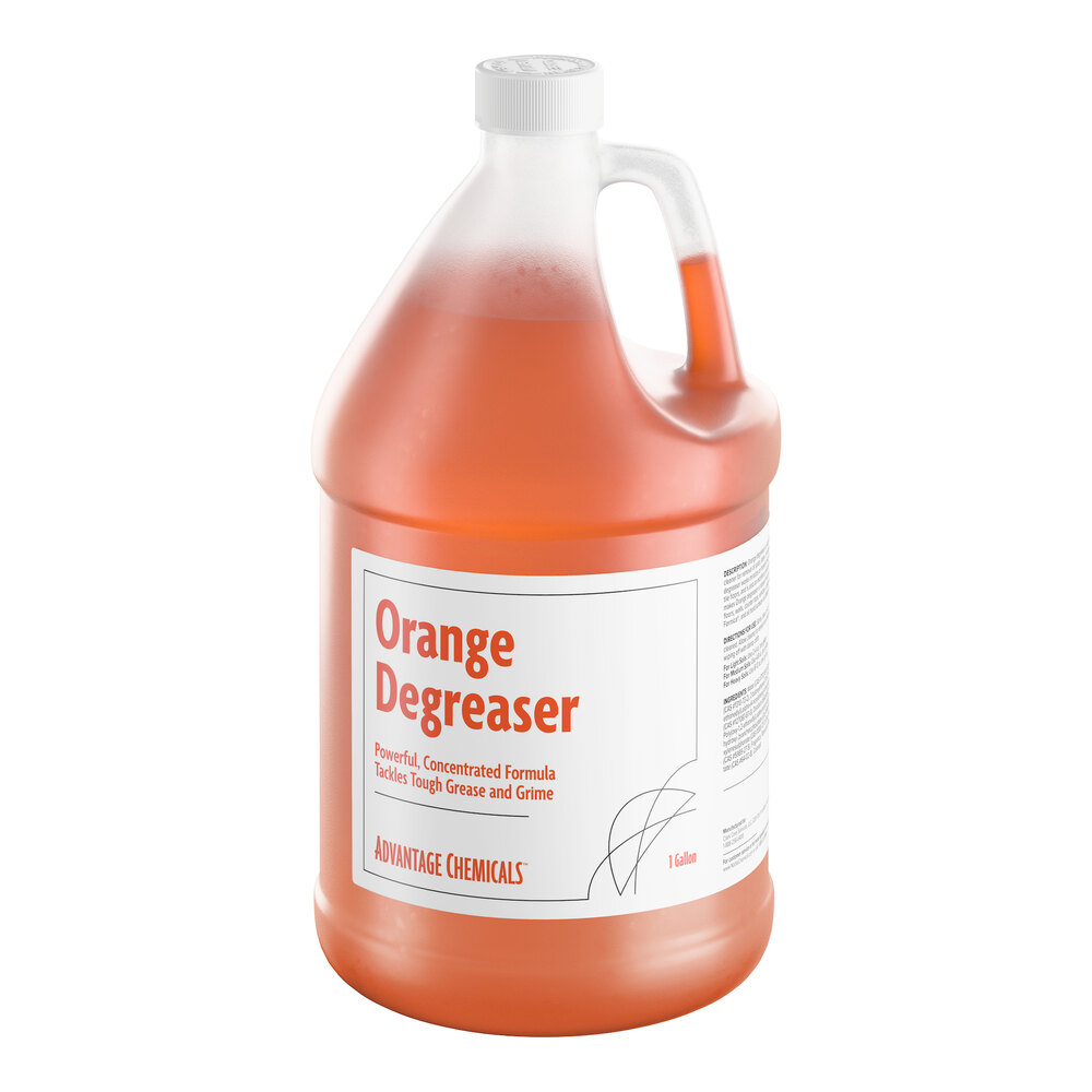 Advantage Chemicals 1 Gallon Orange Concentrated Cleaner / Degreaser - 4/Case