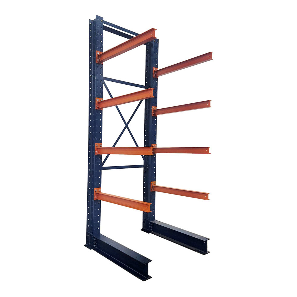 Interlake Mecalux 48" x 48" x 144" Single-Sided Structural Starter Cantilever Rack U0211342