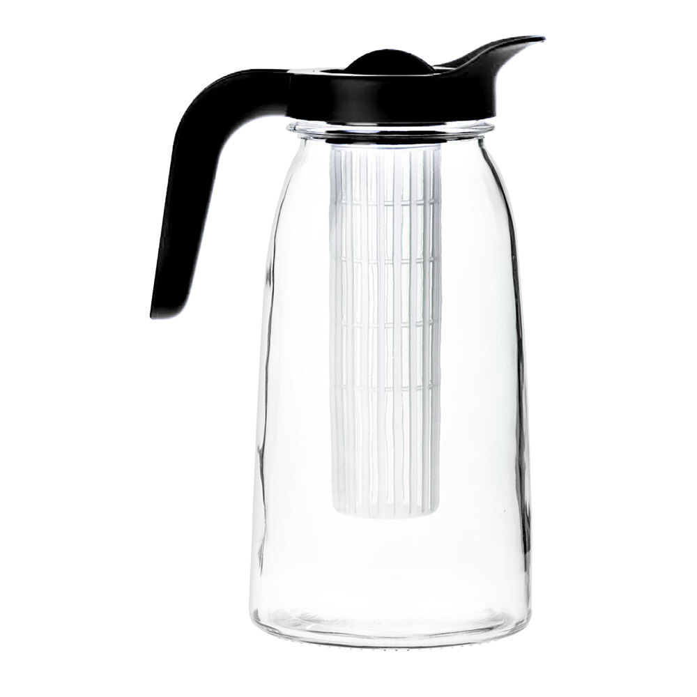 10 Strawberry Street Specialty 71 oz. Flexy Glass Pitcher with Infusion Chamber BGV-81-75-002 - 6/Case